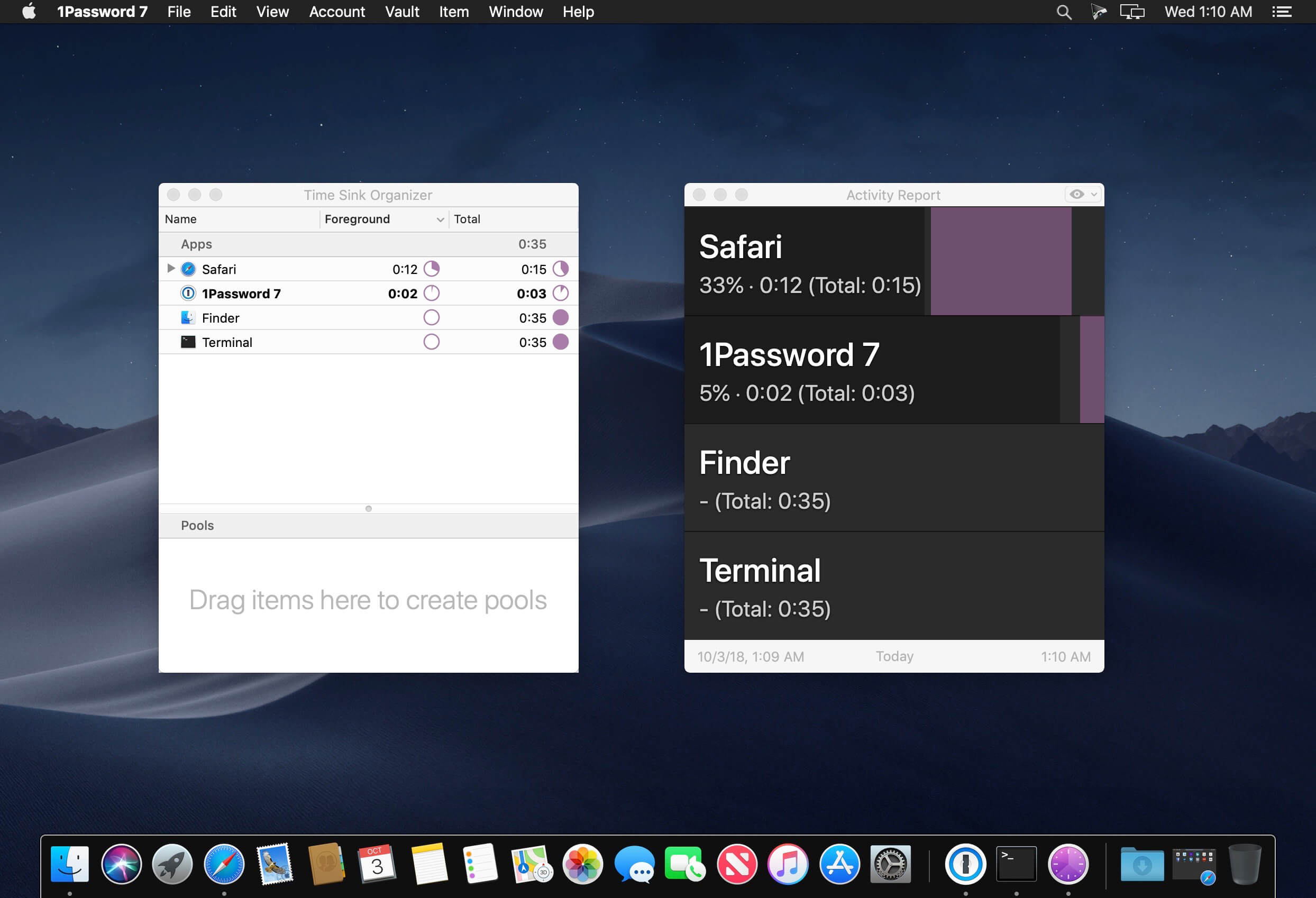 Time Sink 2.2.4 for Mac screenshot