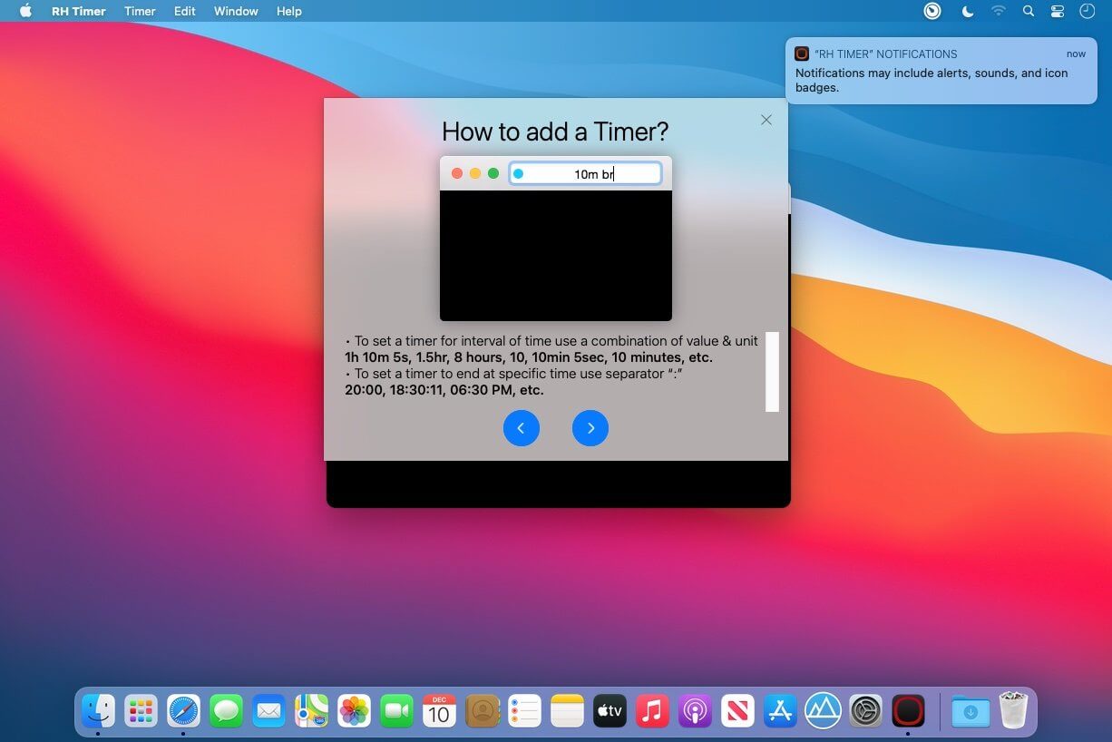 Timer RH Pro 3.1.2 for Mac screenshot