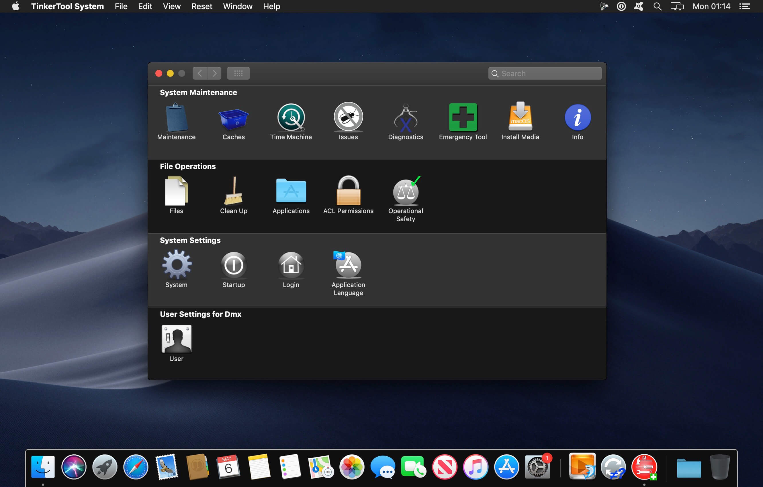 TinkerTool System 9.4 (250203) for Mac screenshot