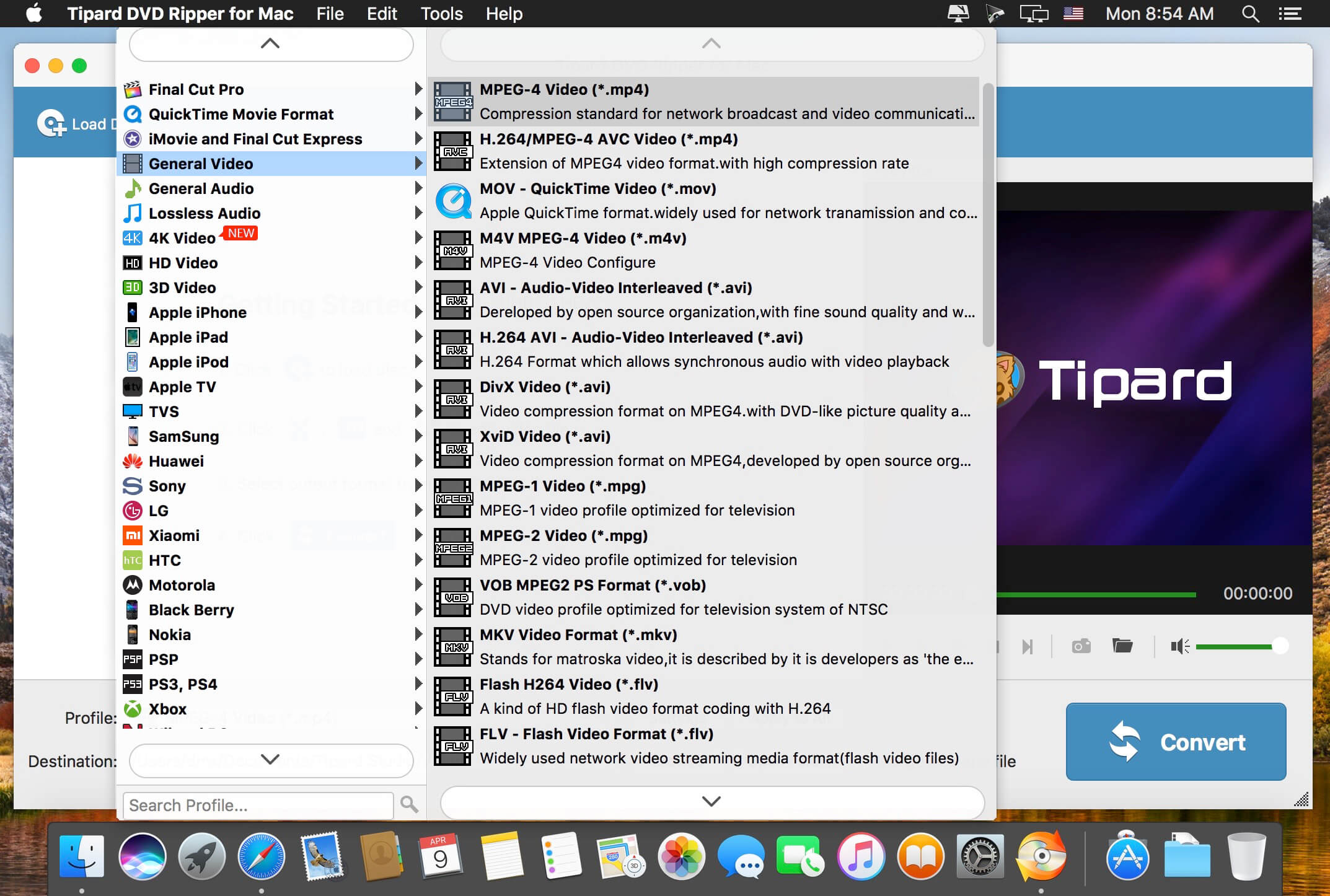 Tipard DVD Ripper 10.0.78 for Mac screenshot