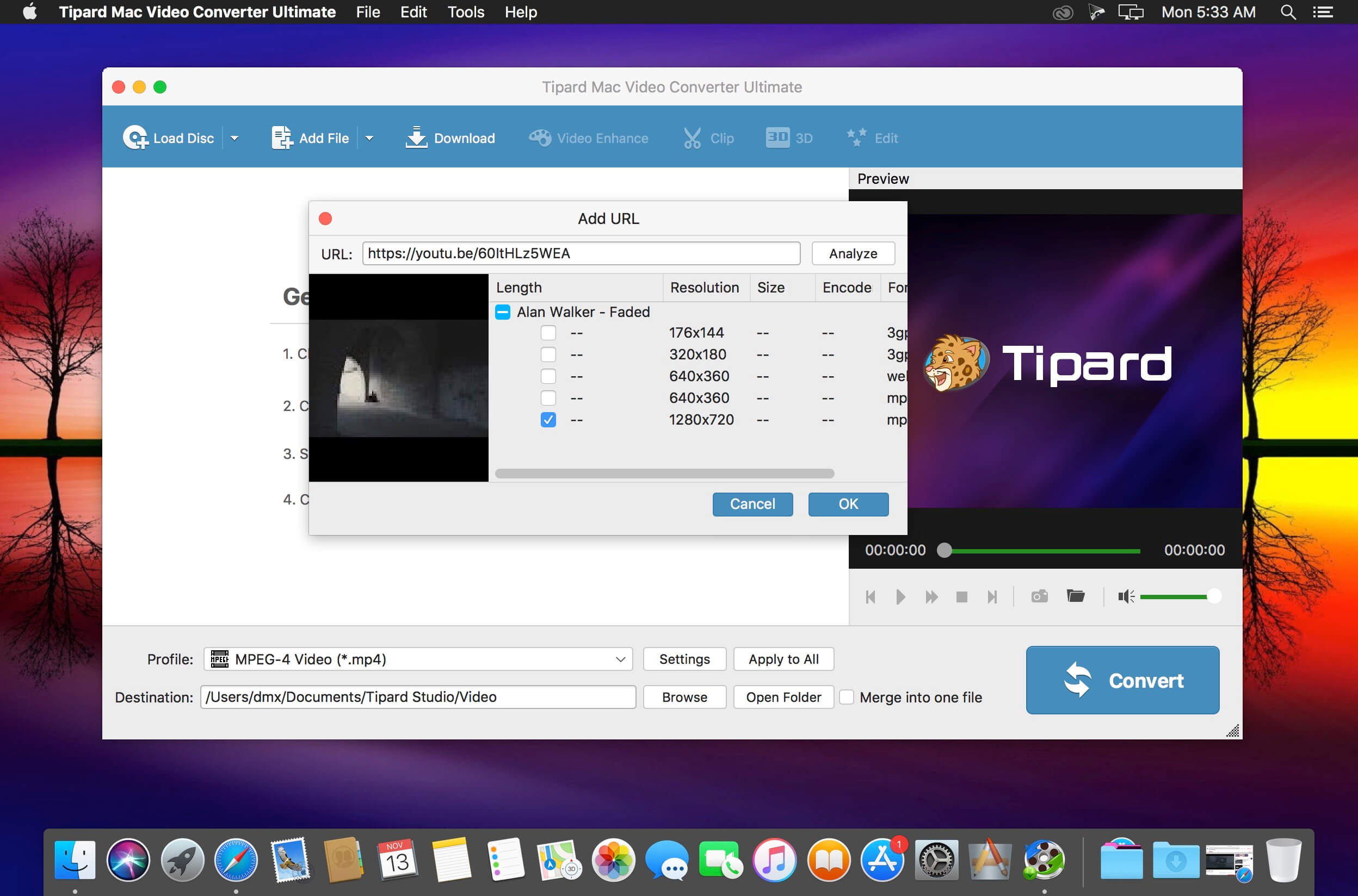 Tipard Video Converter Ultimate 10.2.76 for Mac screenshot