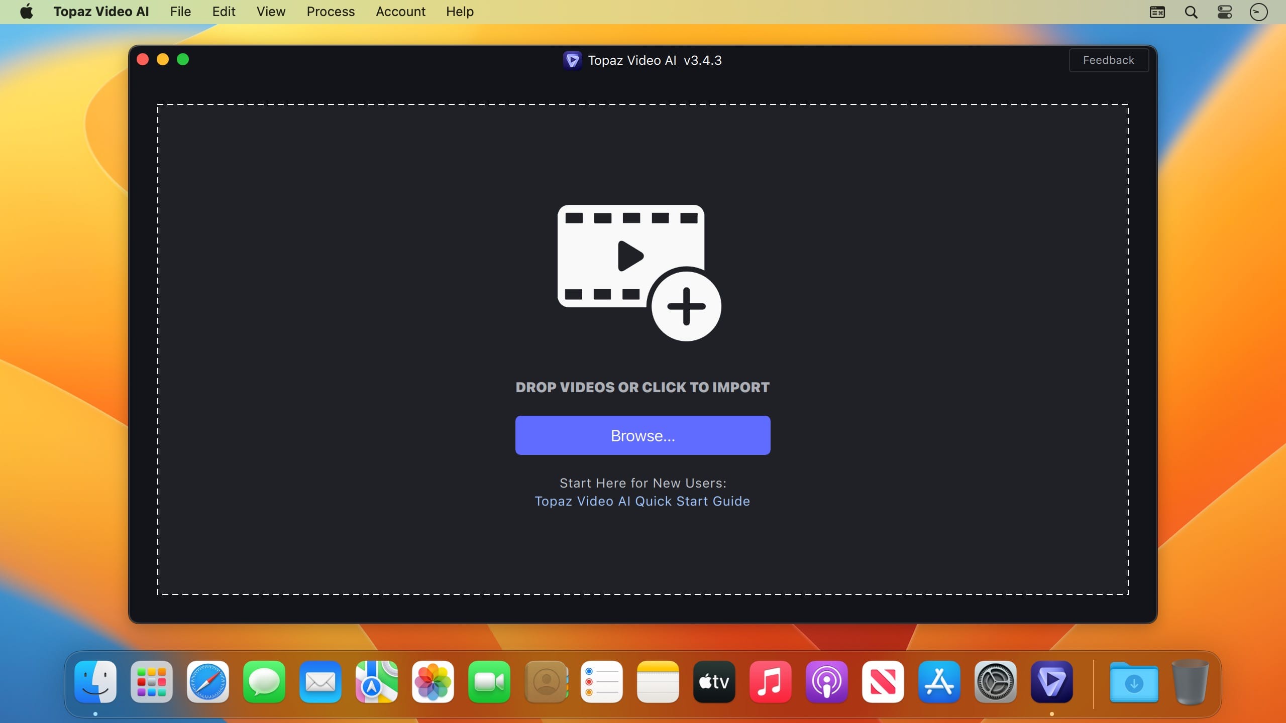 Topaz Video AI Pro 7.1.4 for Mac screenshot