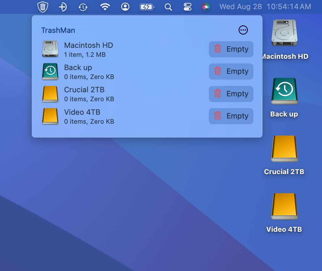 TrashMan 1.0.5 for Mac screenshot