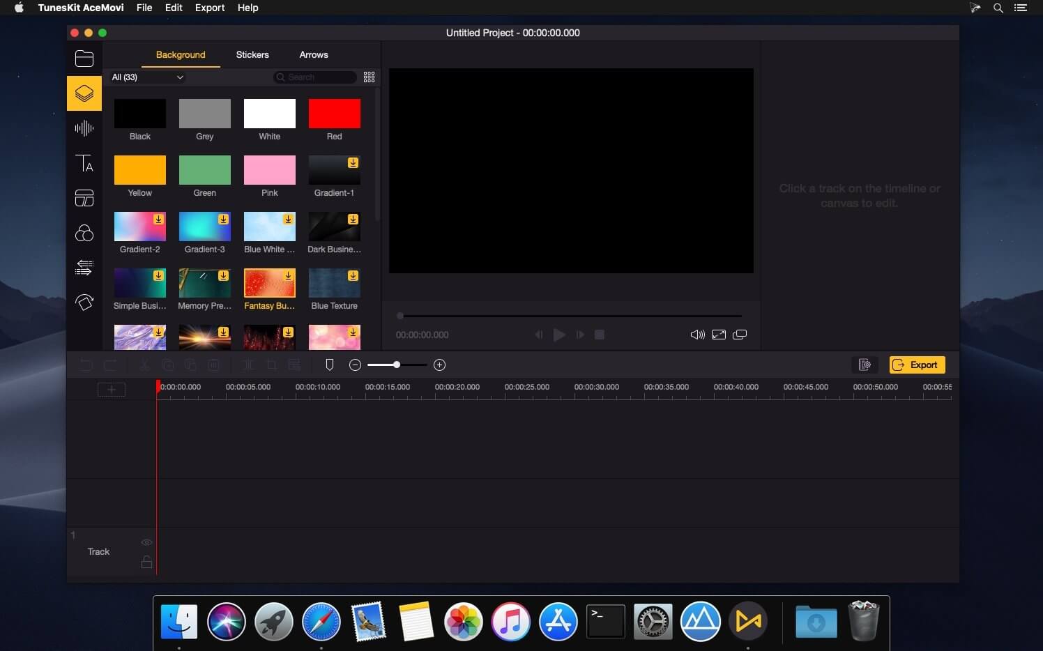 TunesKit AceMovi Video Editor 5.4.0 for Mac screenshot