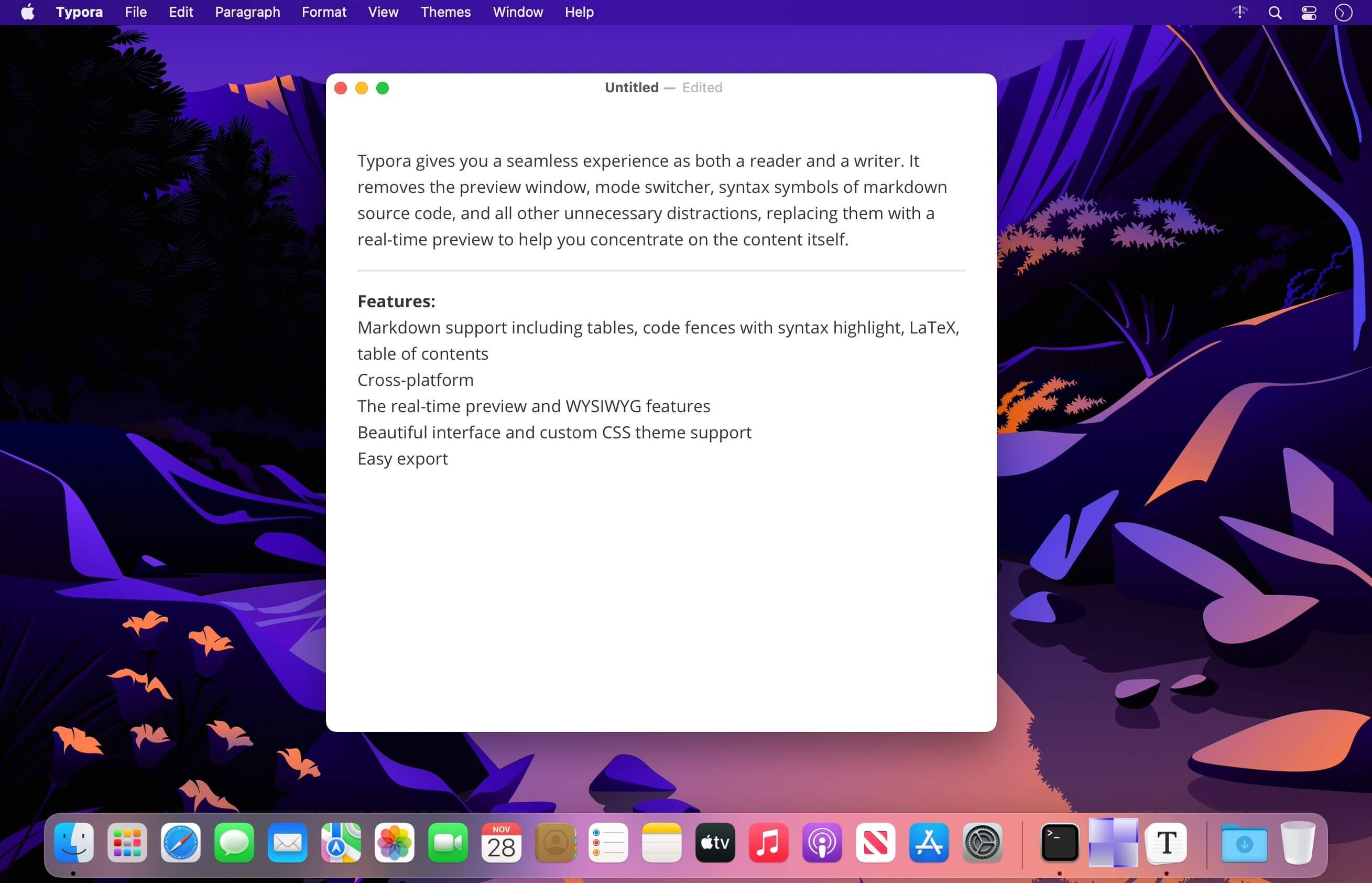Typora 1.10.9 for Mac screenshot