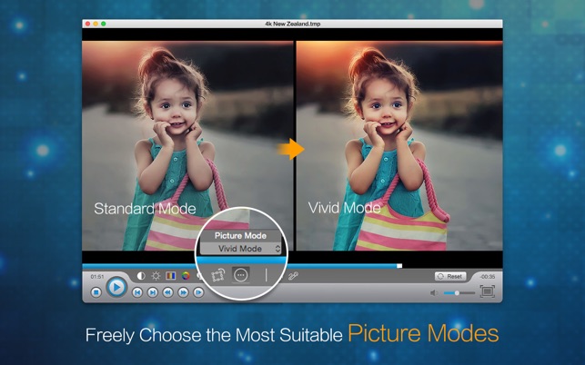 vGuruSoft Video Player 1.6.0 for Mac screenshot