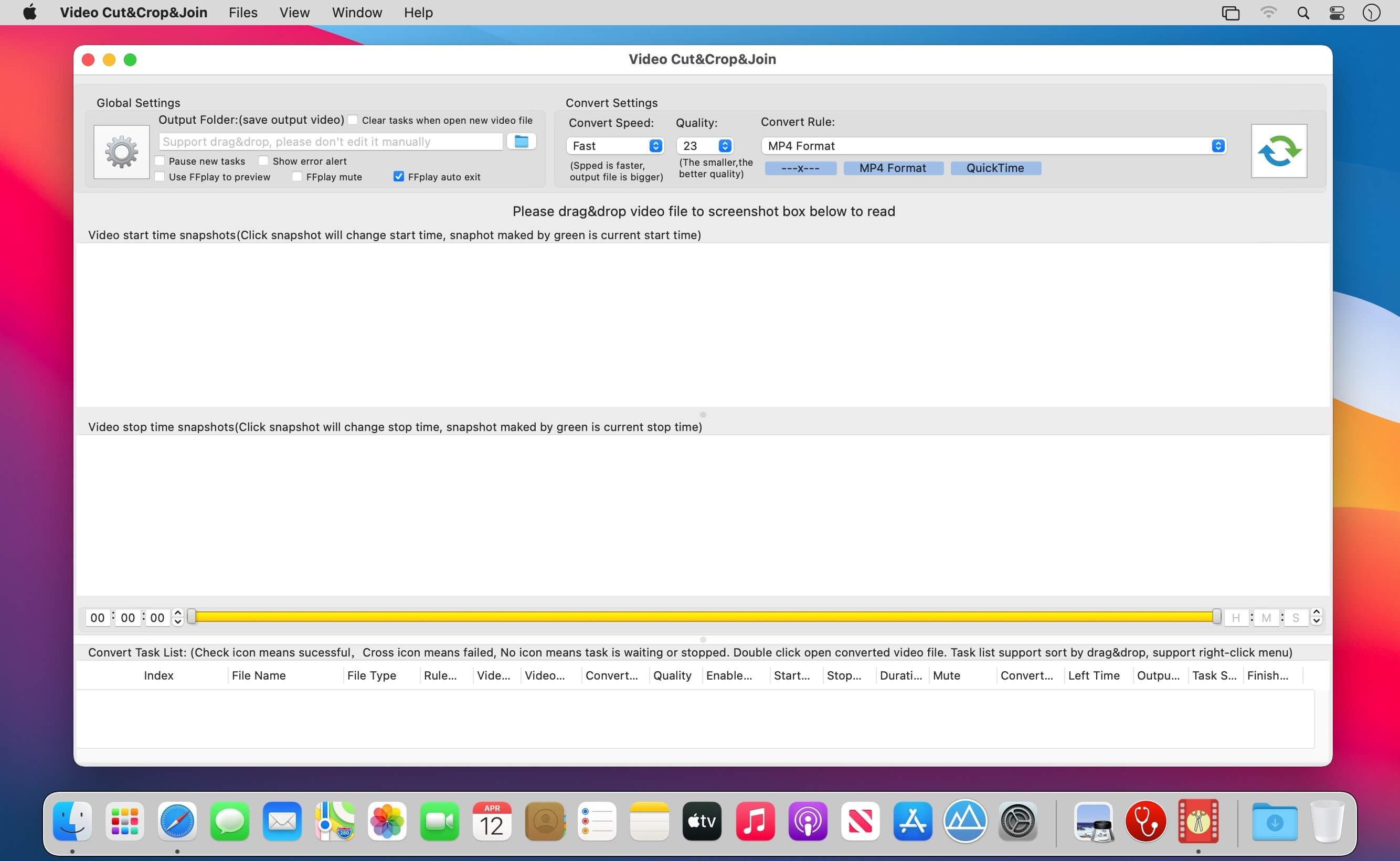 Video Cut&Crop&Join 4.2 for Mac screenshot
