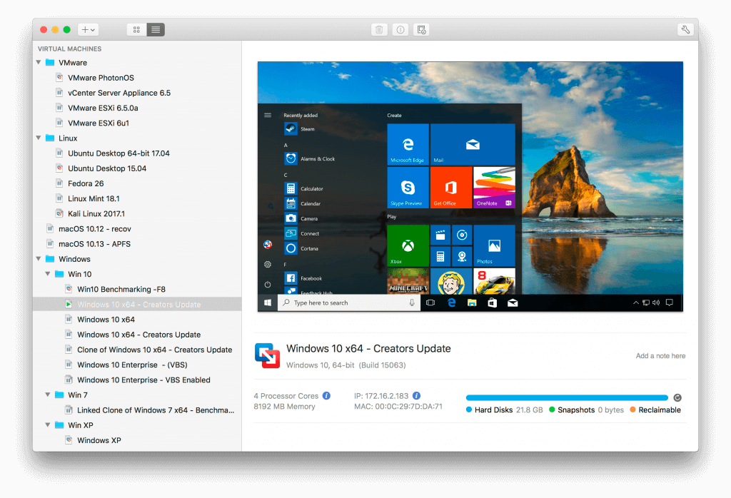 VMware Fusion Pro 13.6.2 Build 24409261 for Mac screenshot