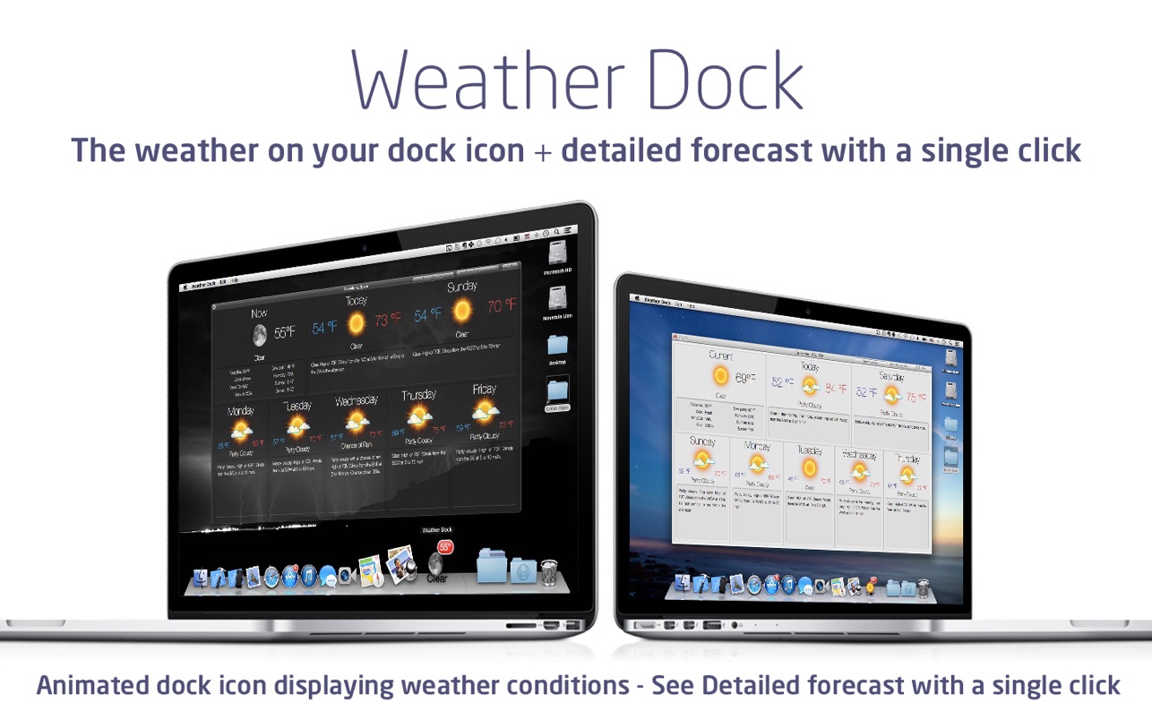 Weather Dock 5.5.2 for Mac screenshot