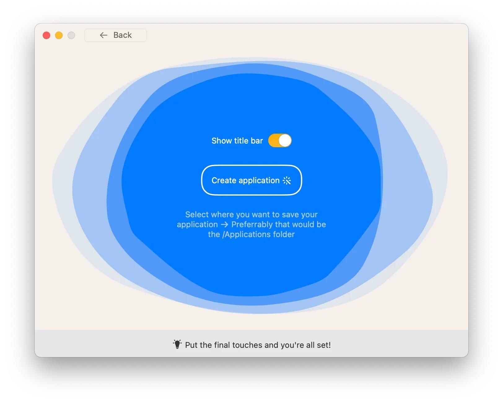 Web2Mac 1.2 for Mac screenshot
