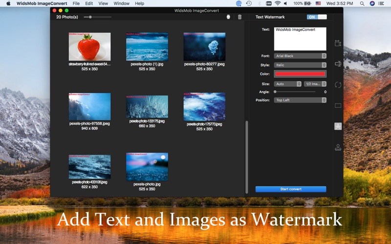 WidsMob ImageConvert 2.17 for Mac screenshot
