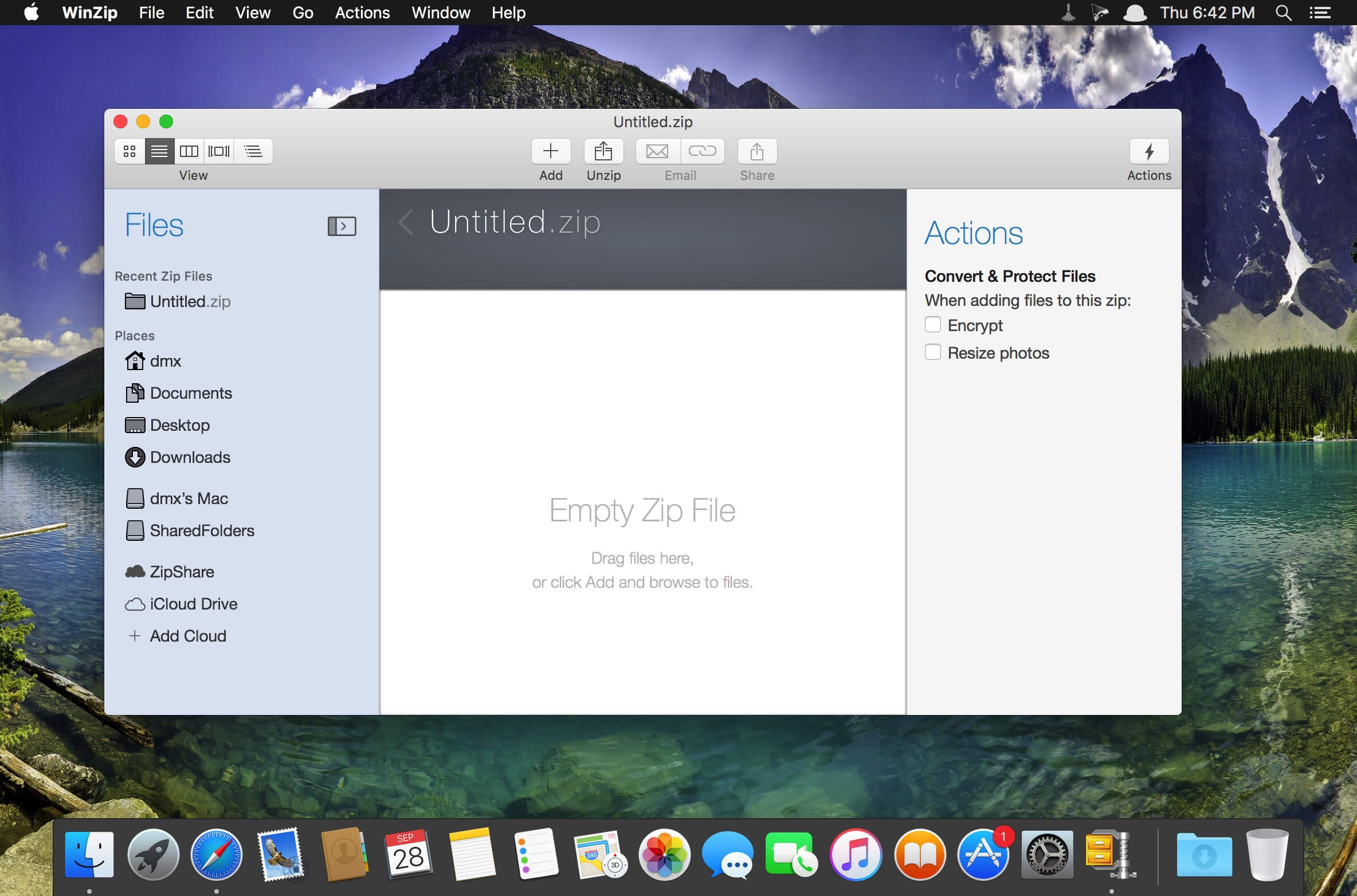 WinZip Mac Pro 12.0.7282 for Mac screenshot