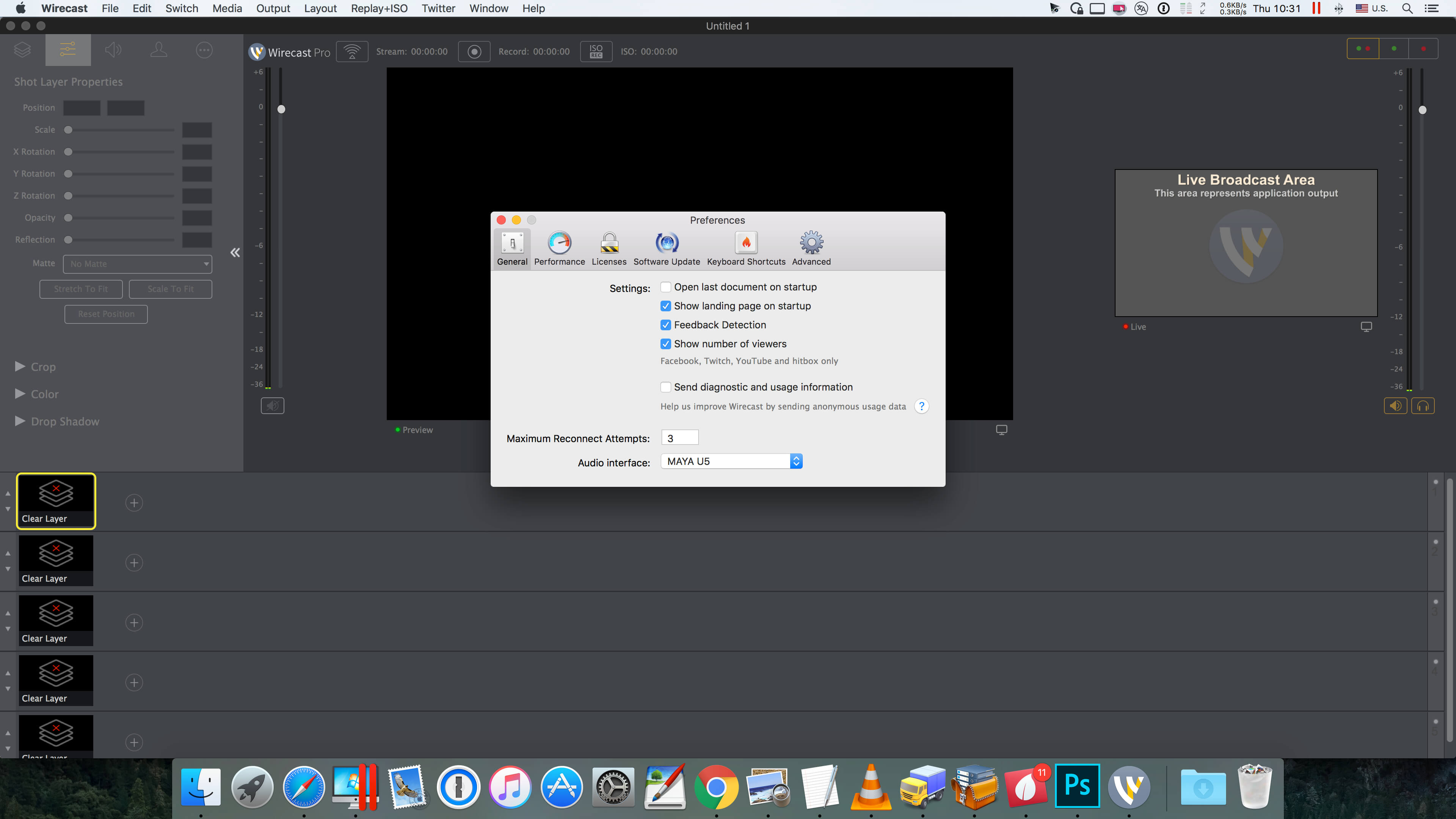 Wirecast Pro 16.4.0 for Mac screenshot
