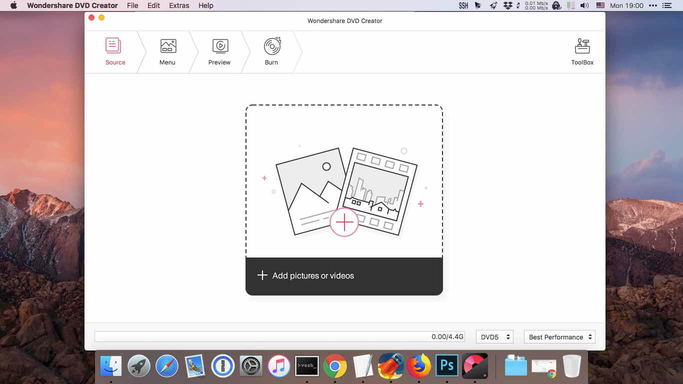 Wondershare DVD Creator 6.2.0.4 for Mac screenshot