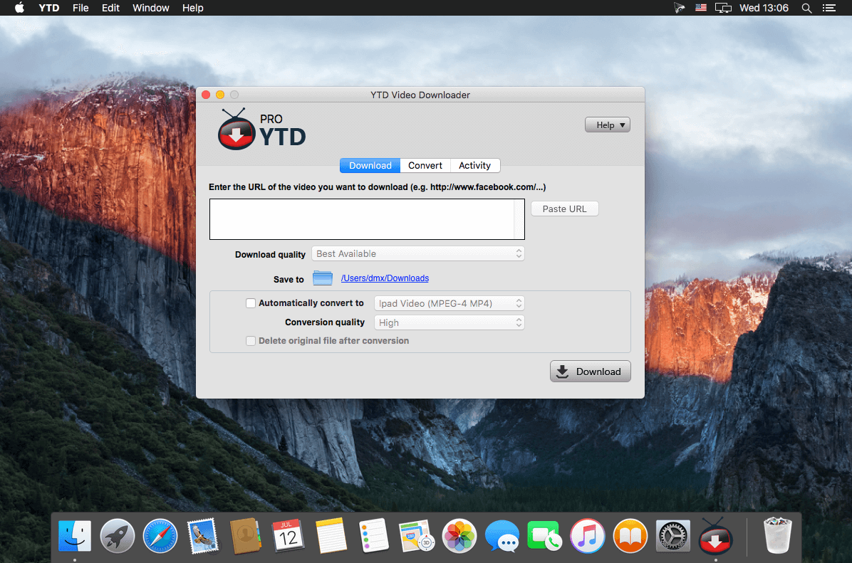 YTD Video Downloader PRO 7.2.0 for Mac screenshot